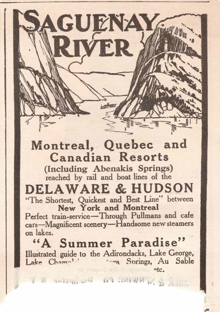Saguenay River Vintage Travel Advertisement