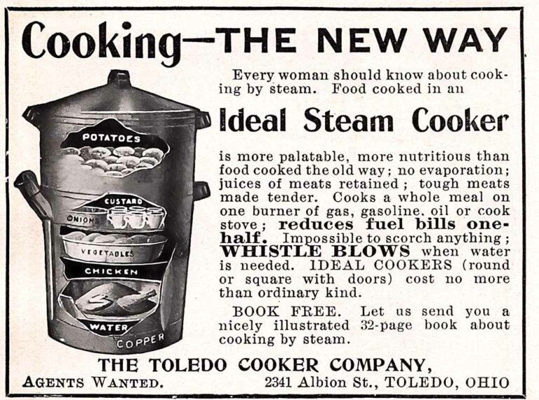 Toledo Steam Cooker Advertisement