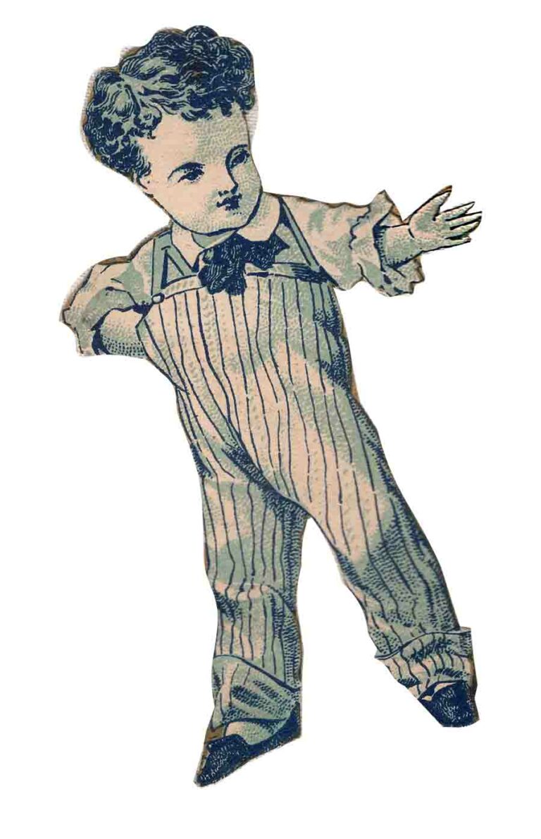 Victorian Boy Wearing Suspenders