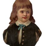 Victorian Girl Wearing Black Web