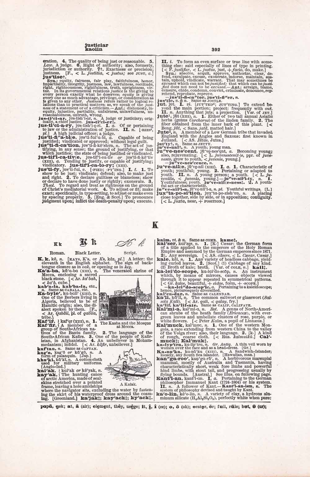 Vintage Dictionary Web 392