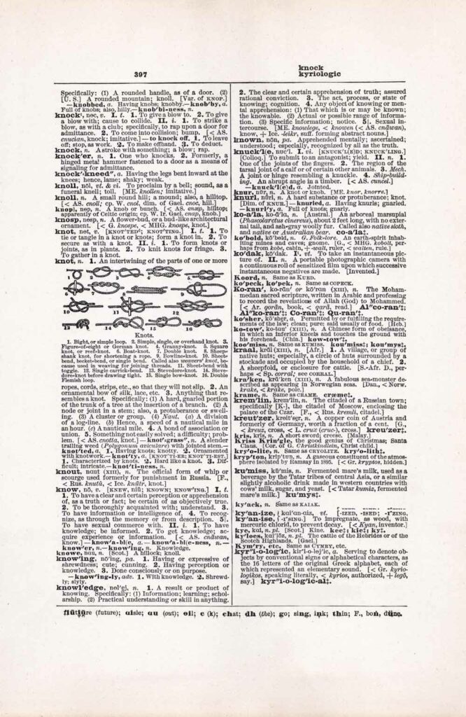 Vintage Dictionary Web 397