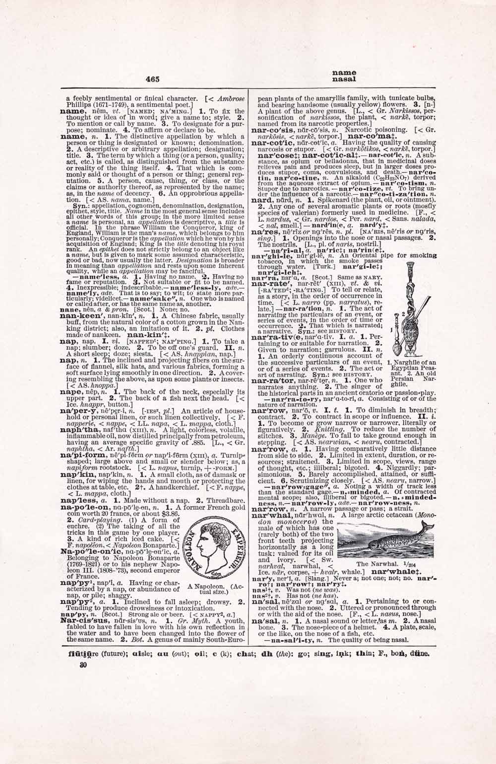 Vintage Dictionary Web 465