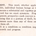 The Meaning Of The Word Thrift Wb Web
