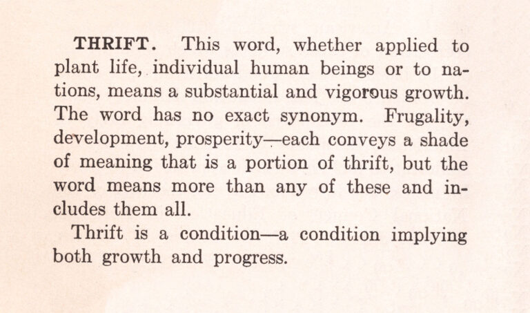 Thrift Vintage Encyclopedia Clipping