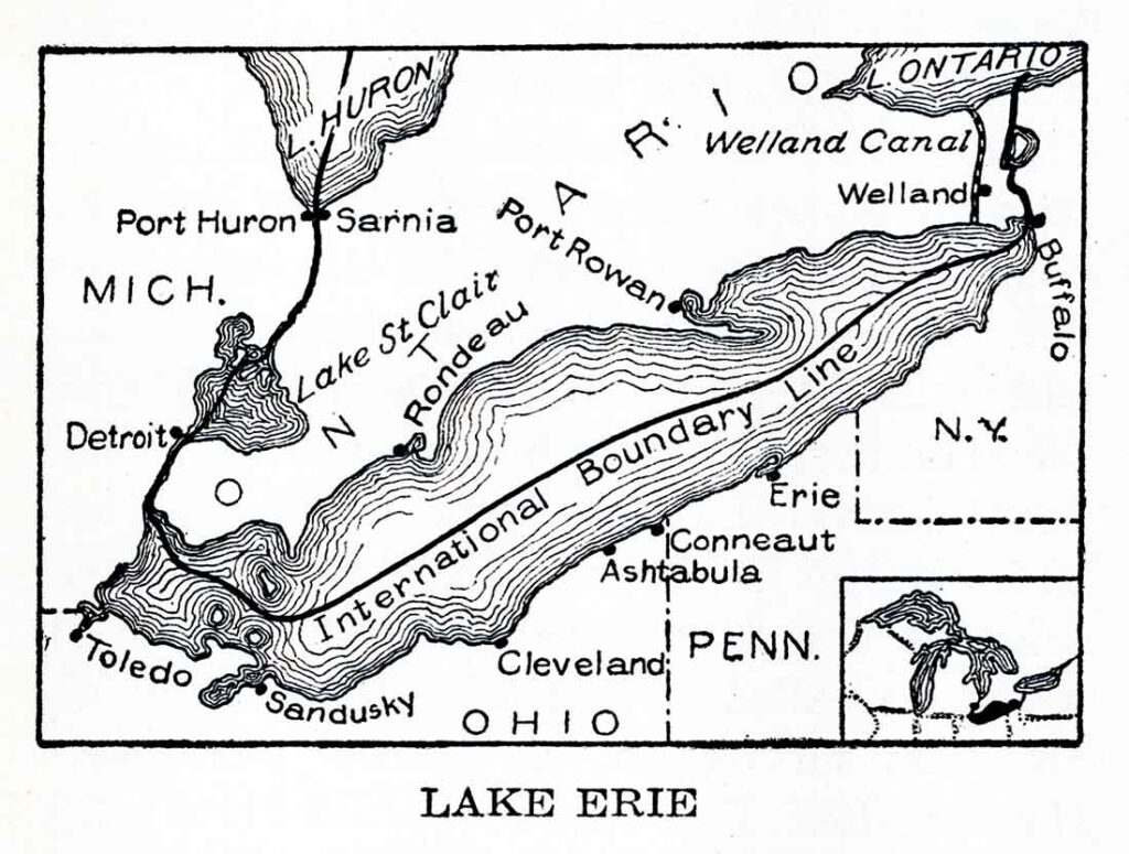 Lake Erie Map Webrres